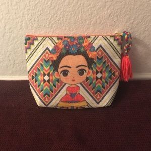 Frida Kahlo Makeup Bag With Coin Purse